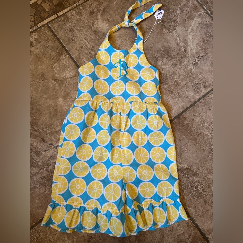 Size 5 Romper with the Initial B GuC